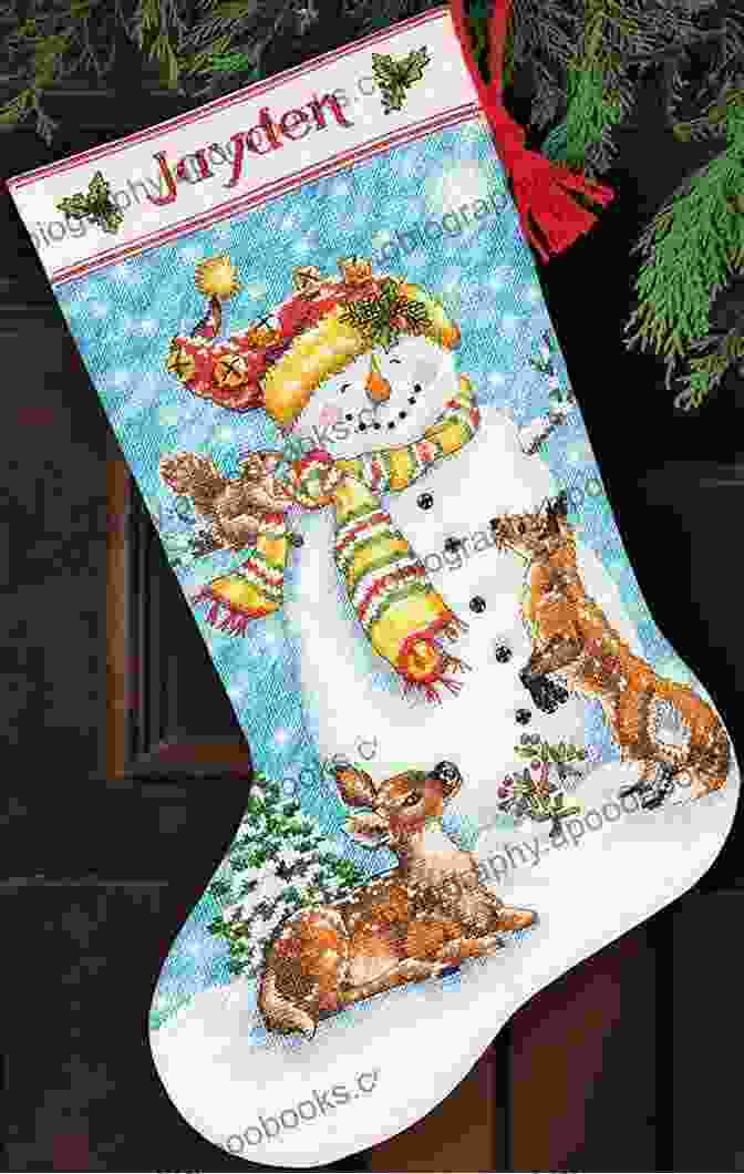 A Cross Stitch Pattern Of A Christmas Stocking Christmas Cross Stitch Patterns 24 Festive Designs: Embroidery Patterns