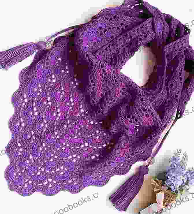 A Display Of Vibrant And Elegant Shawls Crocheted In Various Patterns Beautiful Shawls Everyday: Easy And Stunning Shawl Patterns To Crochet Everyday: Learn To Crochet Shawls