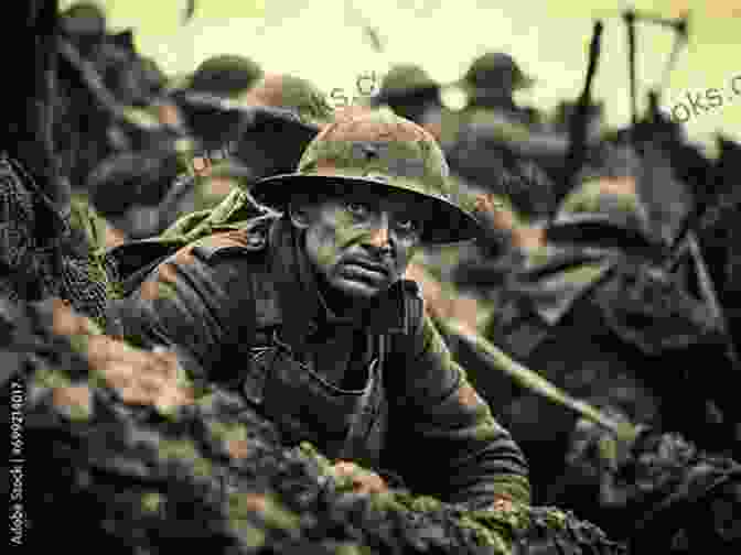 A Group Of World War I Soldiers Huddled Together In A Trench, Their Faces Etched With Fear And Determination A Hero Of France: A Novel