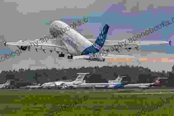 A Majestic Airbus A380 Descending Through The Clouds, Its Massive Wings Cutting Through The Sky Flying The Airbus A380 Gib Vogel