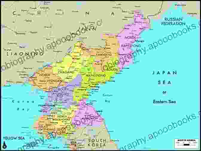 A Map Showcasing North Korea's Intricate International Relations, Highlighting Its Interactions With China, South Korea, Japan, And The United States. North Korea: Beyond Charismatic Politics (Asia/Pacific/Perspectives)