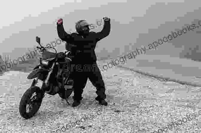 A Motorcycle Rider Celebrating His Arrival In Cape Town, Surrounded By Cheering Locals African Brew Ha Ha: A Motorcycle Quest From Lancashire To Cape Town