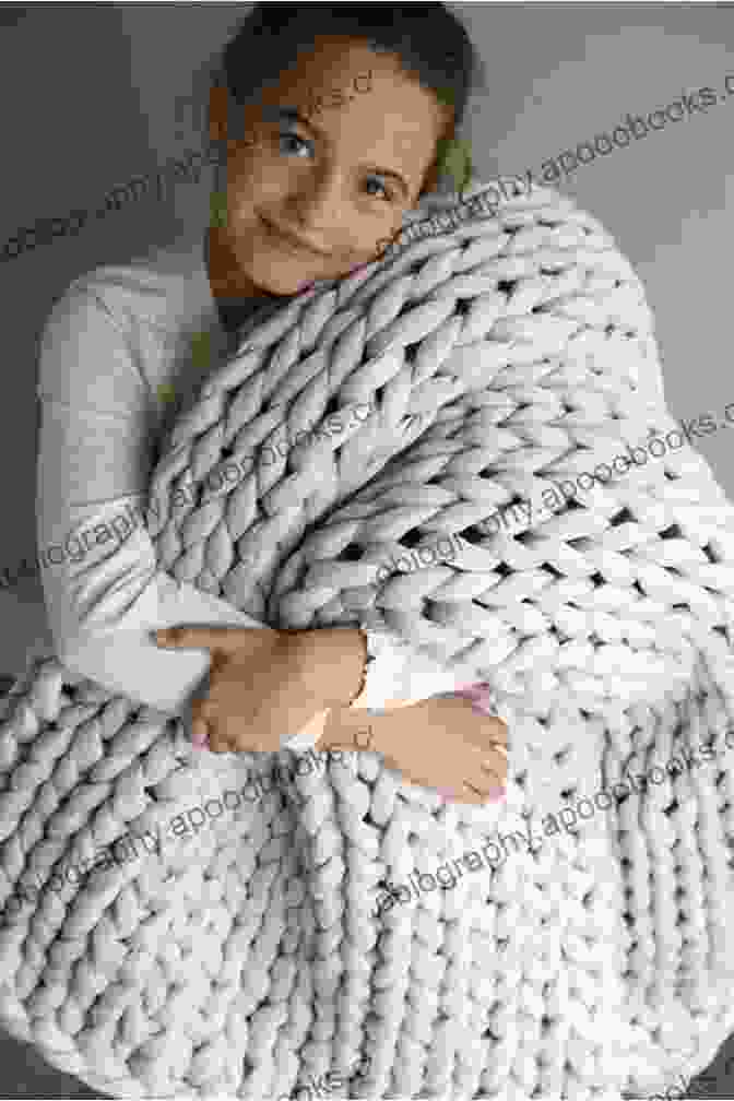 A Photo Of A Knitted Blanket With Yarn And Knitting Needles In The Background KNITTING TECHNIQUES FOR BEGINNERS: The Unique Step By Step Guide For Knitting With DIY Projects On Cozy Blankets Head Scarf Winter Sweater Lovers Counterpane Ladies Bags And More