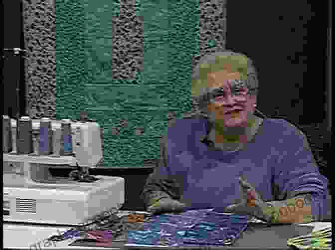 A Photo Of Kaye Wood Sketching And Experimenting With Different Color Combinations And Patterns For Her Strip Cut Quilts. Kaye Wood S Strip Cut Quilts Kaye Wood