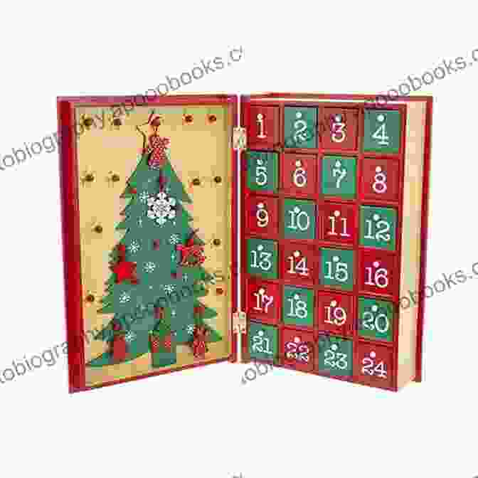 A Red And Green Advent Calendar With 24 Pockets. Mandy S Magical Christmas: 10 Timeless Sewing Patterns For A Handmade Yule