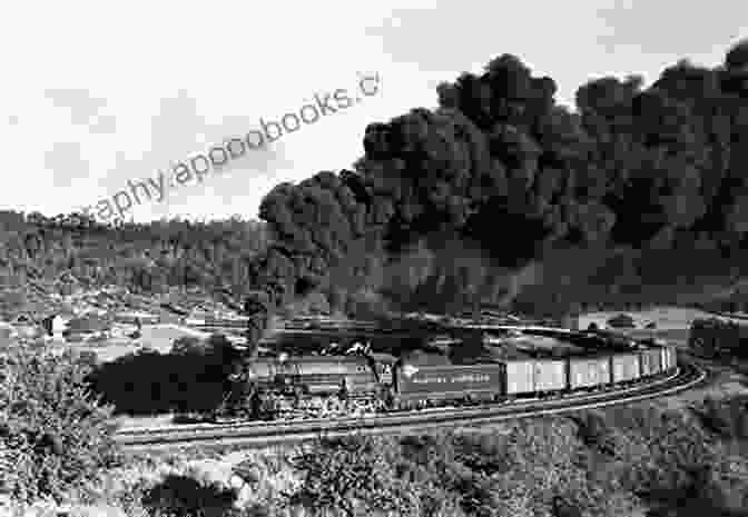 A Steam Locomotive Pulling Freight Cars Along The Western Maryland Railway From Trail To Railway Through The Appalachians