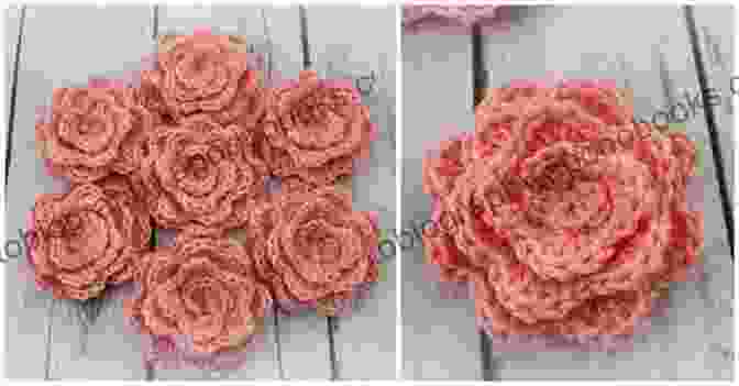 A Stunning Crochet Rose Motif, With Intricate Petals And Delicate Details. Susan S Simple Rose Crochet Pattern