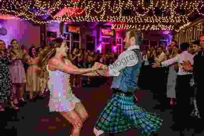 A Vibrant And Lively Traditional Scottish Ceilidh Performance With Musicians And Dancers In Full Swing Buses Of Skye And The Western Isles