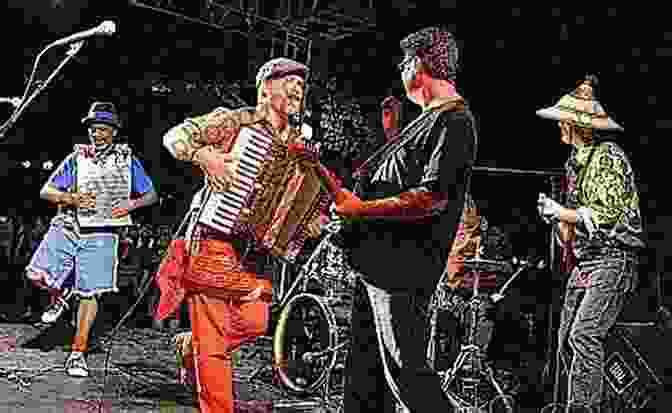 A Zydeco Band Performing On Stage, Surrounded By An Enthusiastic Crowd South To Louisiana : The Music Of The Cajun Bayous: The Music Of The Cajun Bayous 2nd Edition