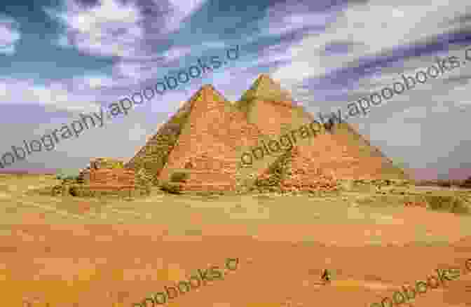 Aerial View Of The Giza Pyramids, Iconic Architectural Marvels Of Ancient Egypt Out Of The Black Land