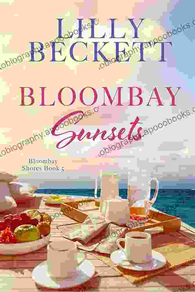 Bloombay Sunsets, Bloombay Shores Book Cover With A Woman Standing On A Beach, Looking Out At The Sunset Bloombay Sunsets (Bloombay Shores 5)