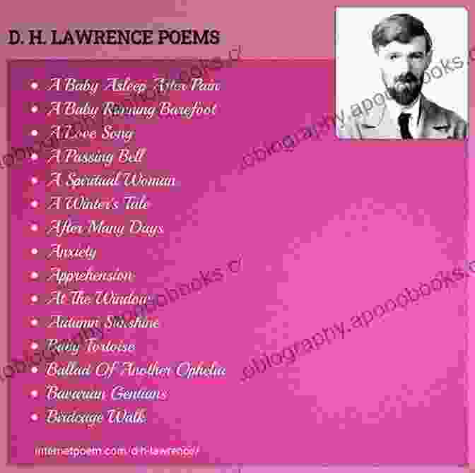 D.H. Lawrence, A Poet Of Passion And Intensity, Challenged Literary Norms With His Exploration Of Love And Sexuality. Six Poets: Hardy To Larkin: An Anthology