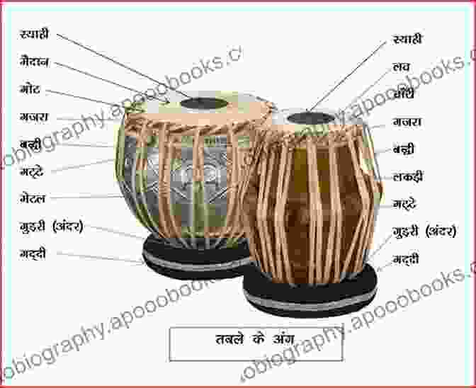 Detailed Diagram Of Tabla Parts, Including Bayã, Dayan, And Syahi Guide To Play Tabla: A Step By Step Guide To Help You Plays The Drum From The Indian Subcontinent