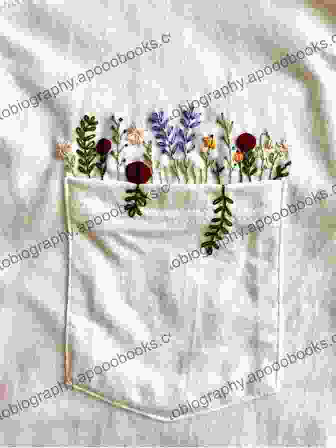 Embroidering A Floral Pattern On A White Fabric Plastic Canvas Cross Stitch Fridge Magnets: Embroidery Patterns (Cross Stitch Patterns)