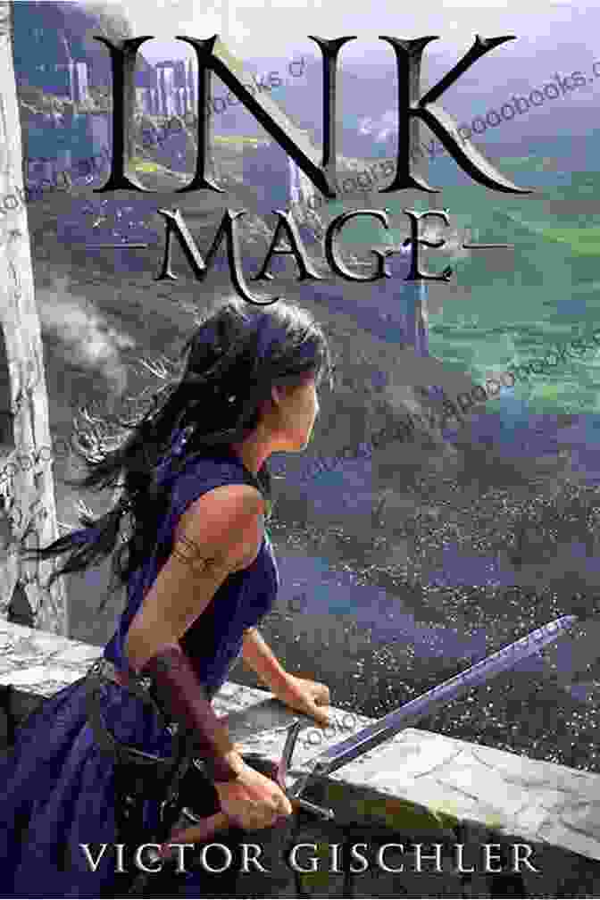 Ink Mage: Fire Beneath The Skin Cover Art Featuring Nyx Wielding Her Enchanted Pen Ink Mage (A Fire Beneath The Skin 1)