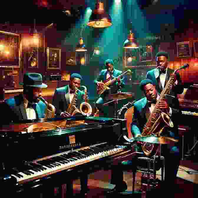 Jazz Musicians Performing On Stage In A Dimly Lit Club, Their Instruments Gleaming Under The Spotlight. Louis Armstrong: His Life And Times (Jazz Life Times)