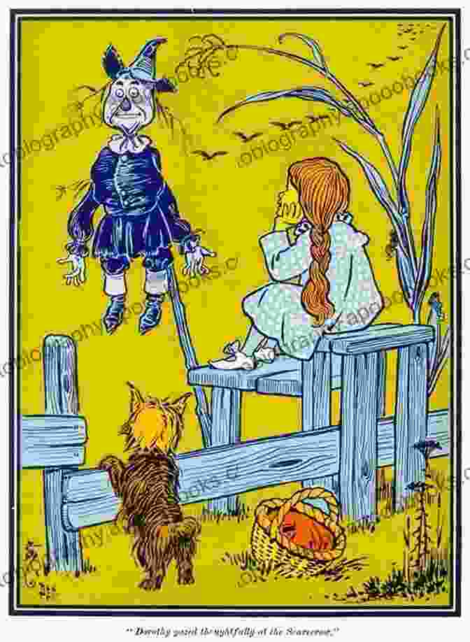 Original Drawing Of Dorothy And Toto By W.W. Denslow The Wonderful Wizard Of Oz (with 4 Trailers): New Illustrated Edition With Original Drawings By W W Denslow With 4 Trailers By Wirton Arvott