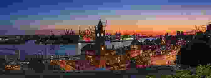 Panoramic View Of Hamburg's Skyline At Sunset Hamburg Germany Beyond Joanne Hillyer