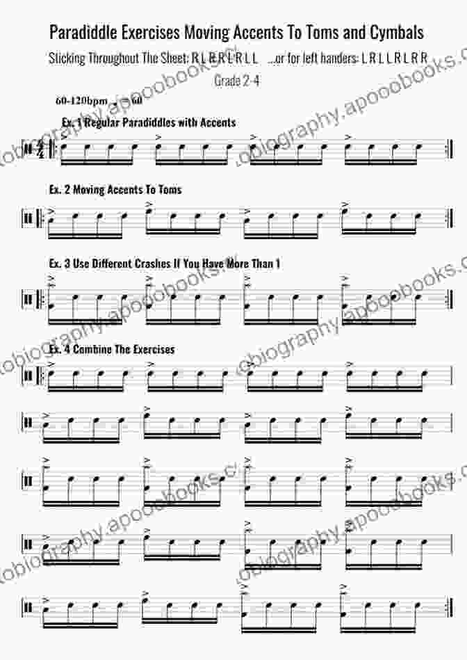 Paradiddle Drumming Rudiment Represented In Musical Notation Paradiddles: Frameworks Phrases And Ideas