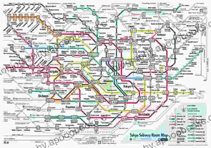 Tokyo Subway Map, A Complex Network Of Lines That Crisscross The City And Offer Convenient Access To Film Locations World Film Locations: Tokyo Atsons